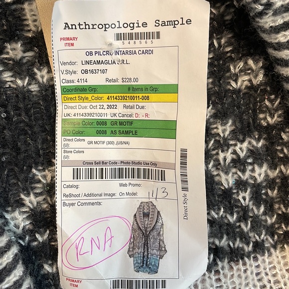 New Women’s Pilcro Intarsia Cardigan Sweater By Anthropologie!!🔥🔥🔥 - Picture 12 of 12